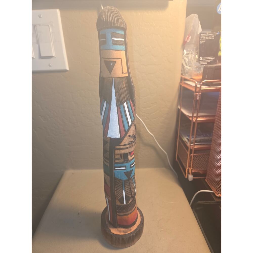 14.5" Navajo Shalako Kachina Carving *Signed*